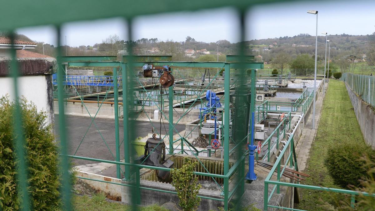 La actual depuradora de Lalín, en As Cavirtas, al lado del Paseo do Pontiñas.