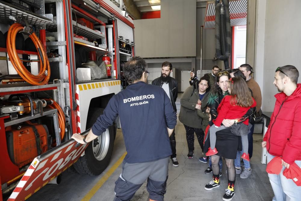 Jornadas de puertas abiertas en Bomberos de Gijón