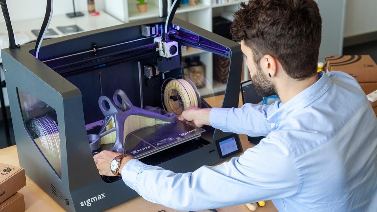 Una impresora 3D de BCN3D.