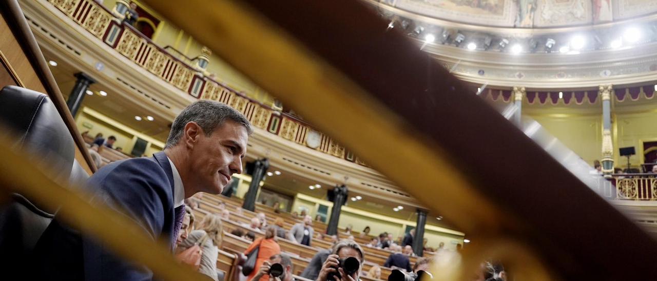 Pedro Sánchez . Segunda votación. Sesión de investidura de Alberto Nuñez Feijóo, Partido Popular.