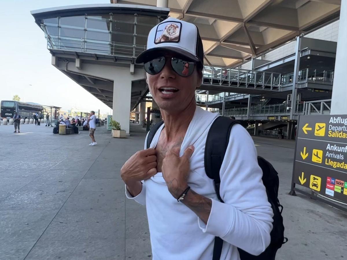 Julio José Iglesias Jr. en una foto de archivo en el aeropuerto de Madrid