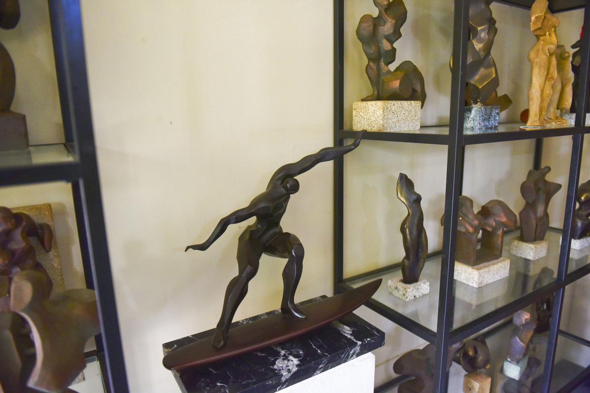 La maqueta de los surfistas de José Castiñeiras
