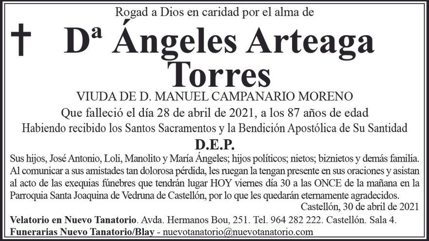Dª Ángeles Arteaga Torres