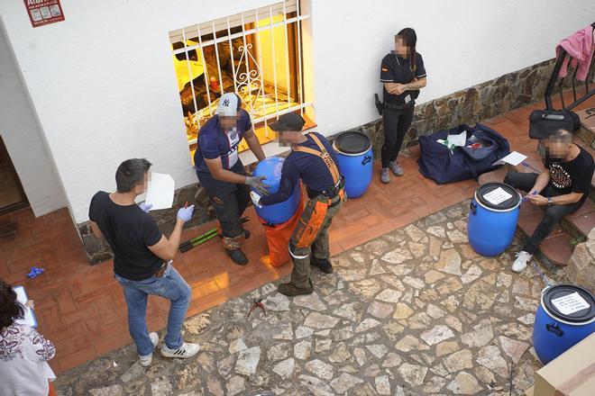 Les fotos de l'operatiu policial a Calonge contra el tràfic de marihuana