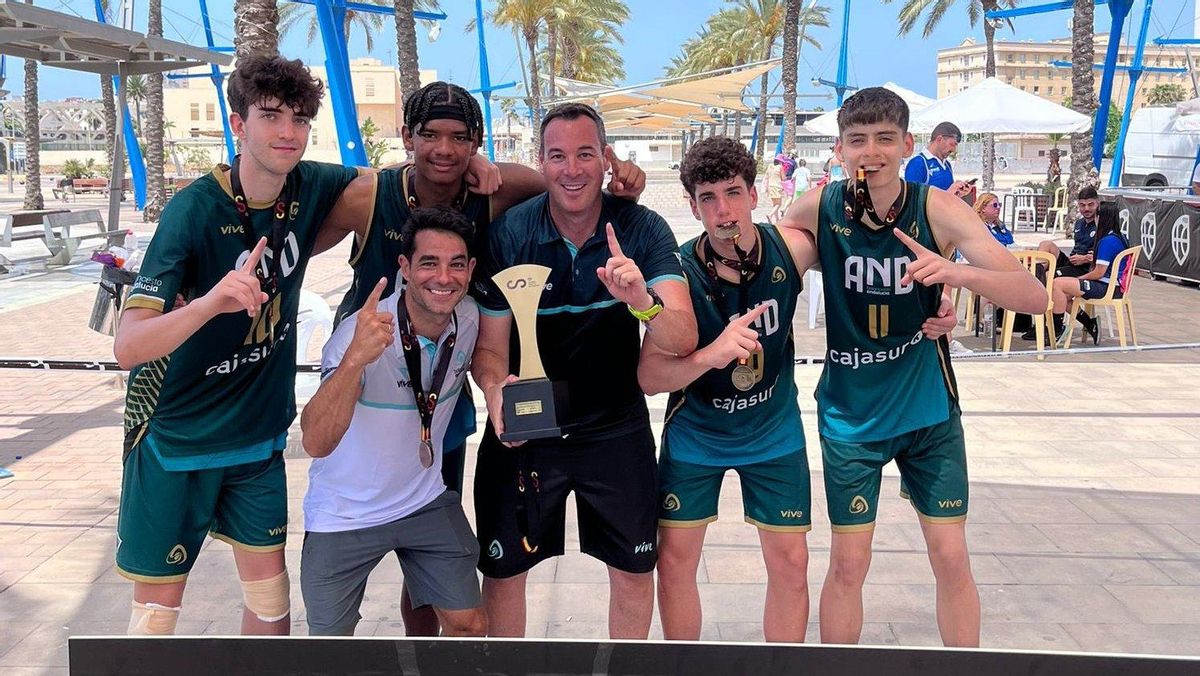 Selección andaluza sub 15 masculina campeona de España.