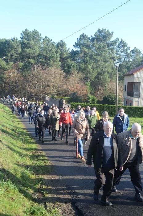 Procesión de los lacones, en el Concello de Valga.