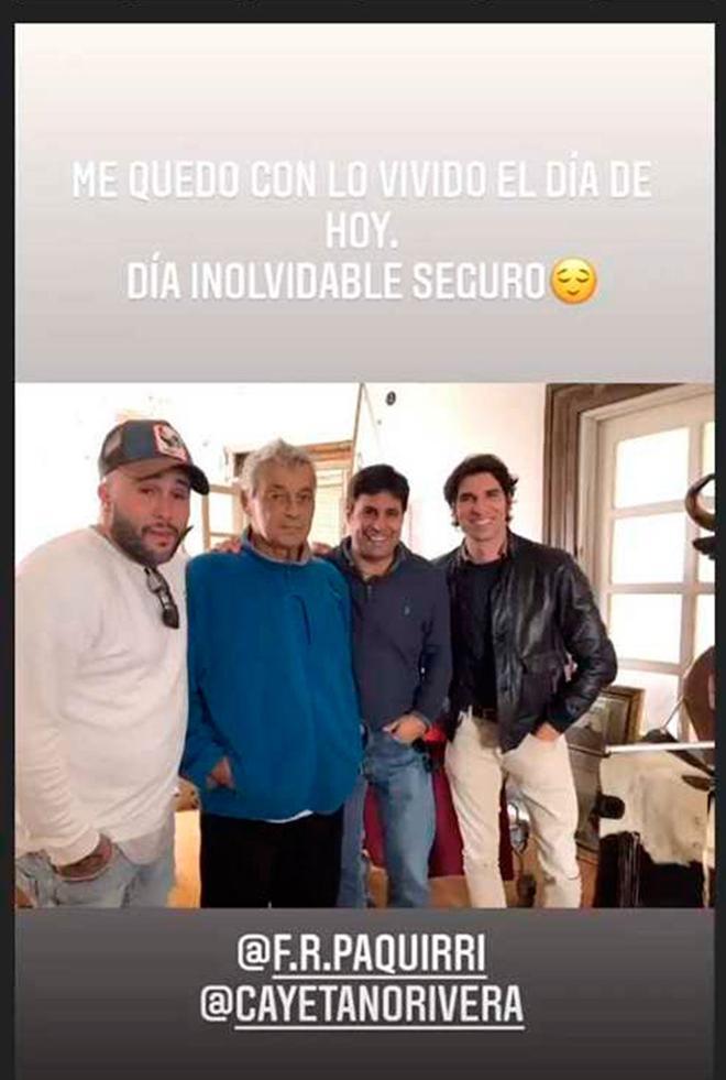 Kiko Rivera con sus hermanos y su tío 'Riverita'