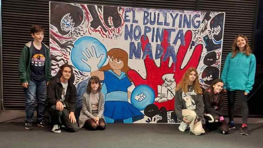 Cangas pinta contra el ‘bullying’ en el Mutua Madrid