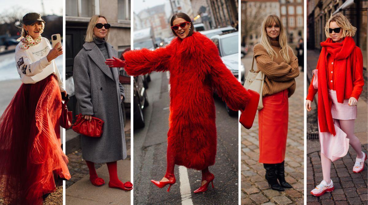 Guía para llevar (y combinar) el rojo como una experta: los mejores looks de las danesas para inspirarte