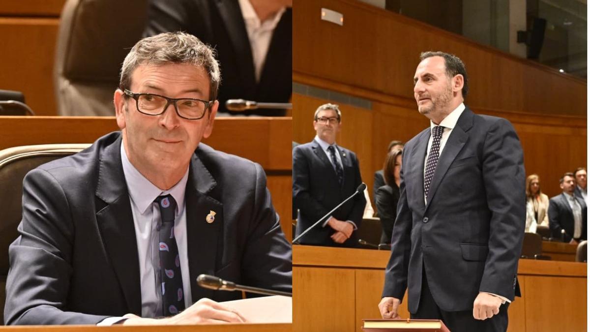 Rafael Guía (PSOE) y Javier Alonso (Vox), nombrados senadores autonómicos de Aragón.