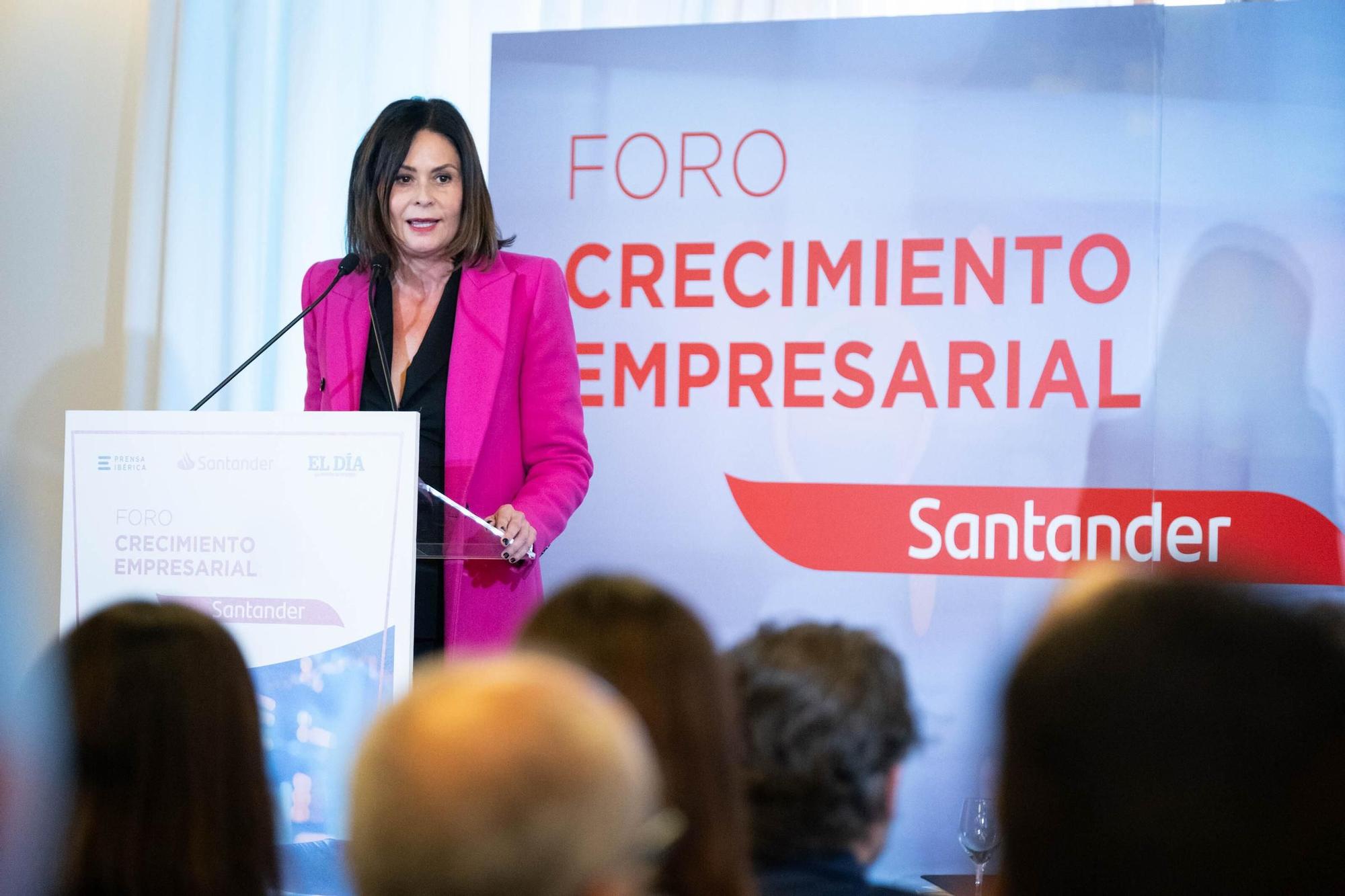 Foro 'Crecimiento empresarial' de EL DÍA y Banco Santander