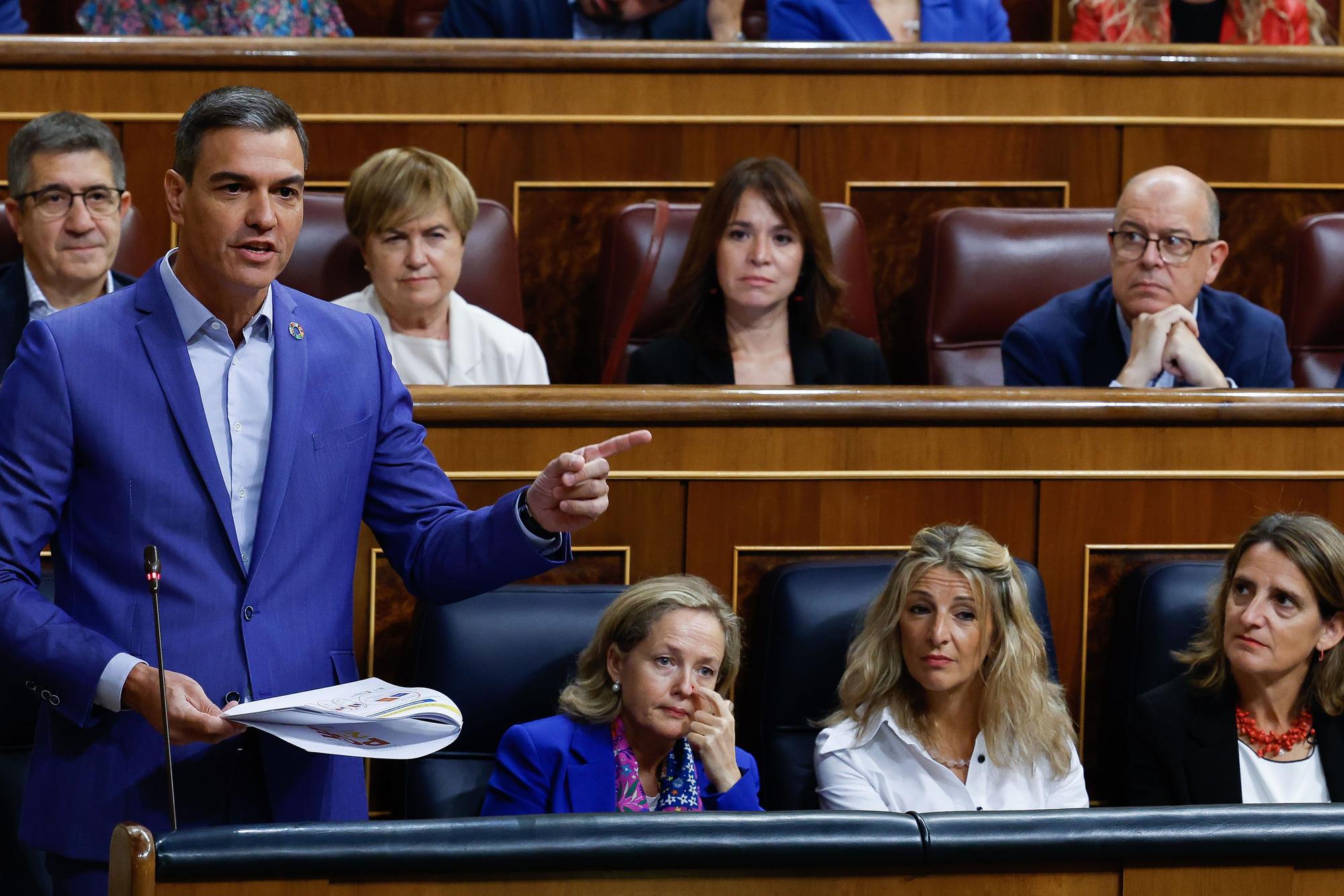 Pedro Sánchez, en el Congreso de los Diputados