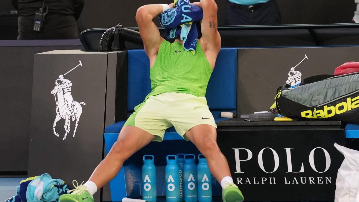 Alcaraz después de su victoria ante Zverev