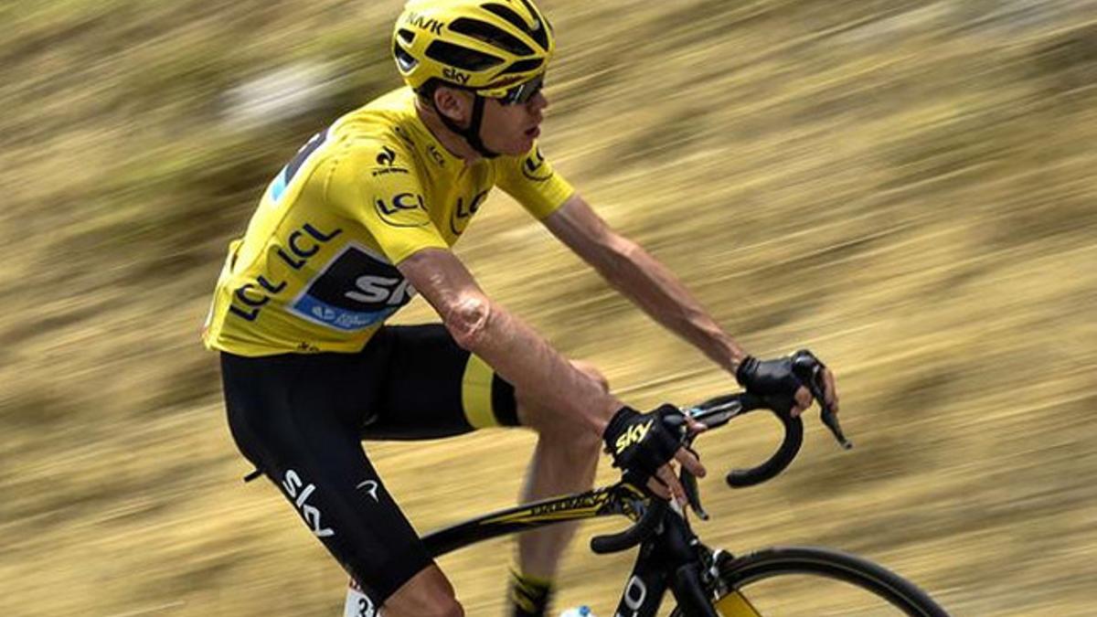 Chris Froome, durante la etapa