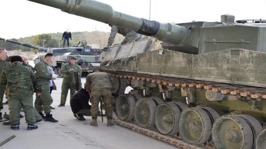 La Brilat entrena ya en Pontevedra a los primeros soldados ucranianos para defenderse de Rusia