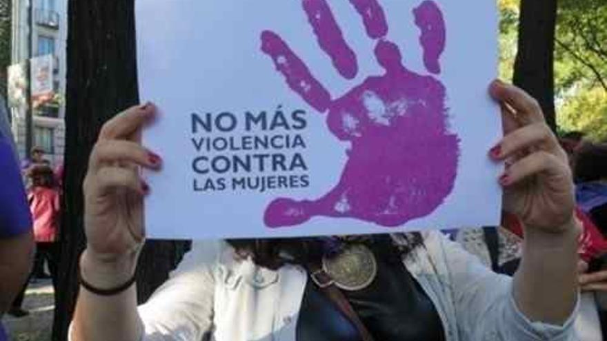 Una protesta contra la violencia machista.