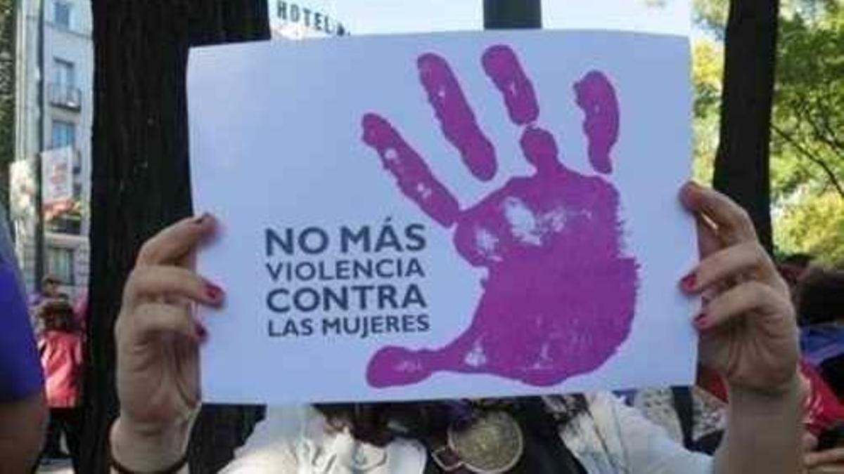 Una protesta contra la violencia machista.