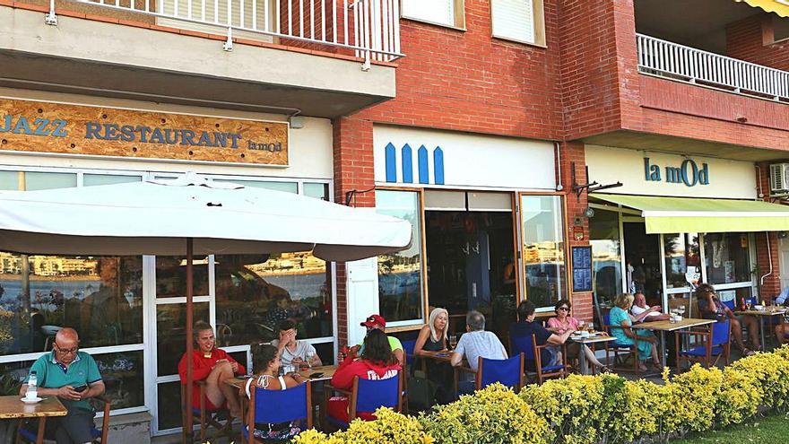 La terrassa del restaurant de l&#039;Escala.