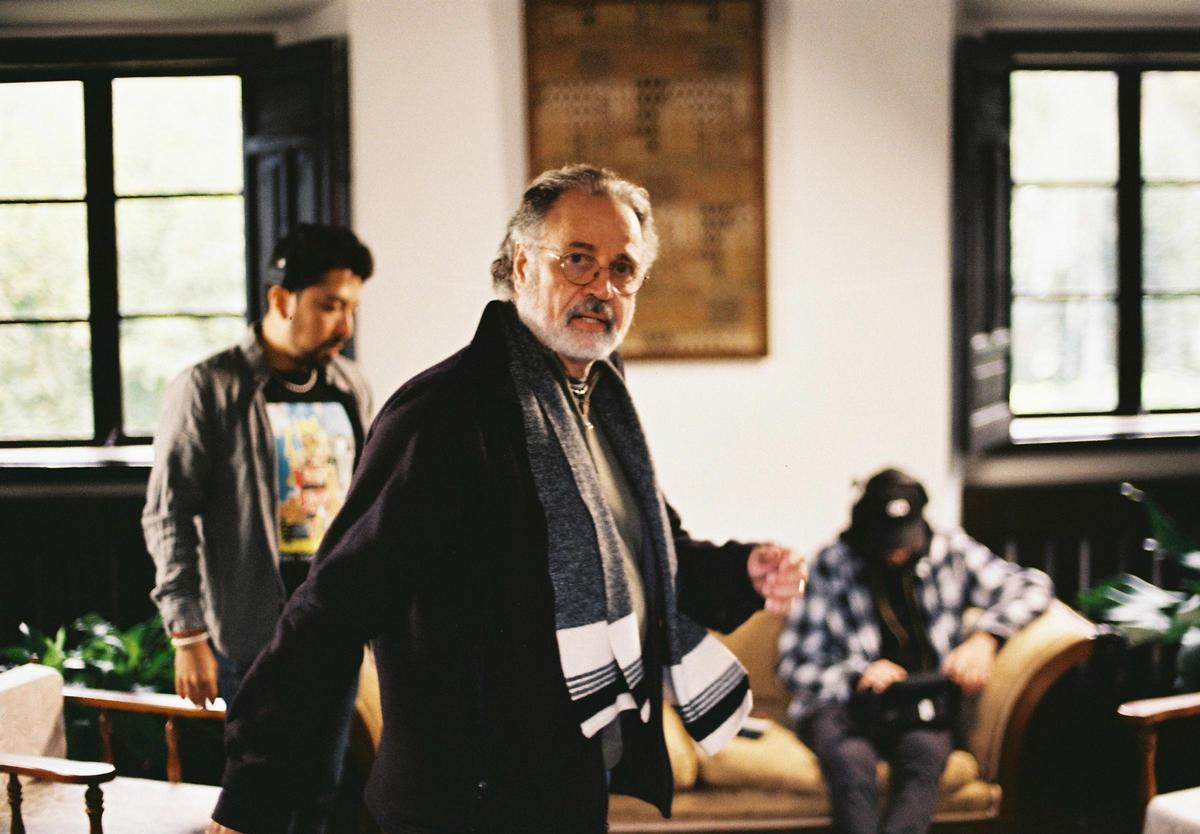 Robert F. Morgalo durante el rodaje.