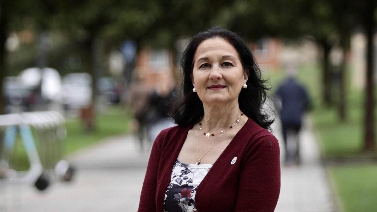 Marigel Fernández, en uno de los paseos de Vallobín