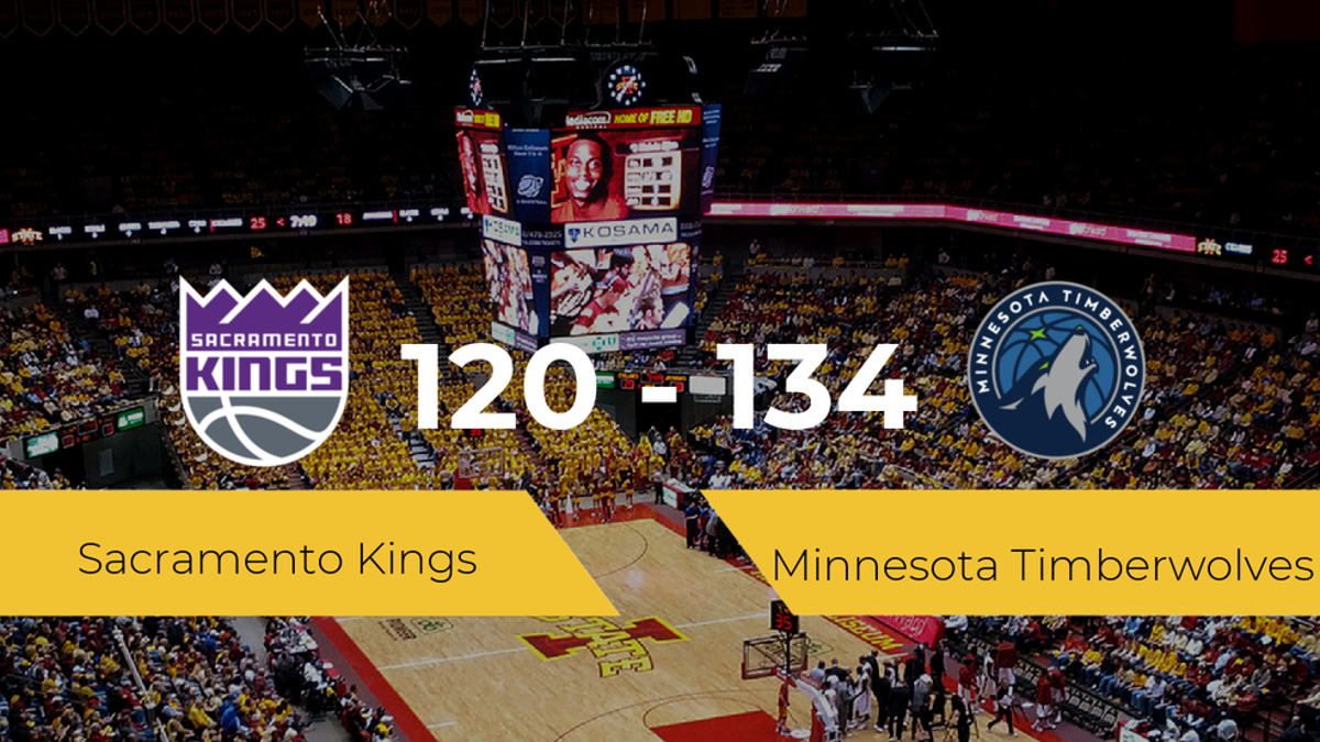 Minnesota Timberwolves consigue la victoria frente a Sacramento Kings por 120-134