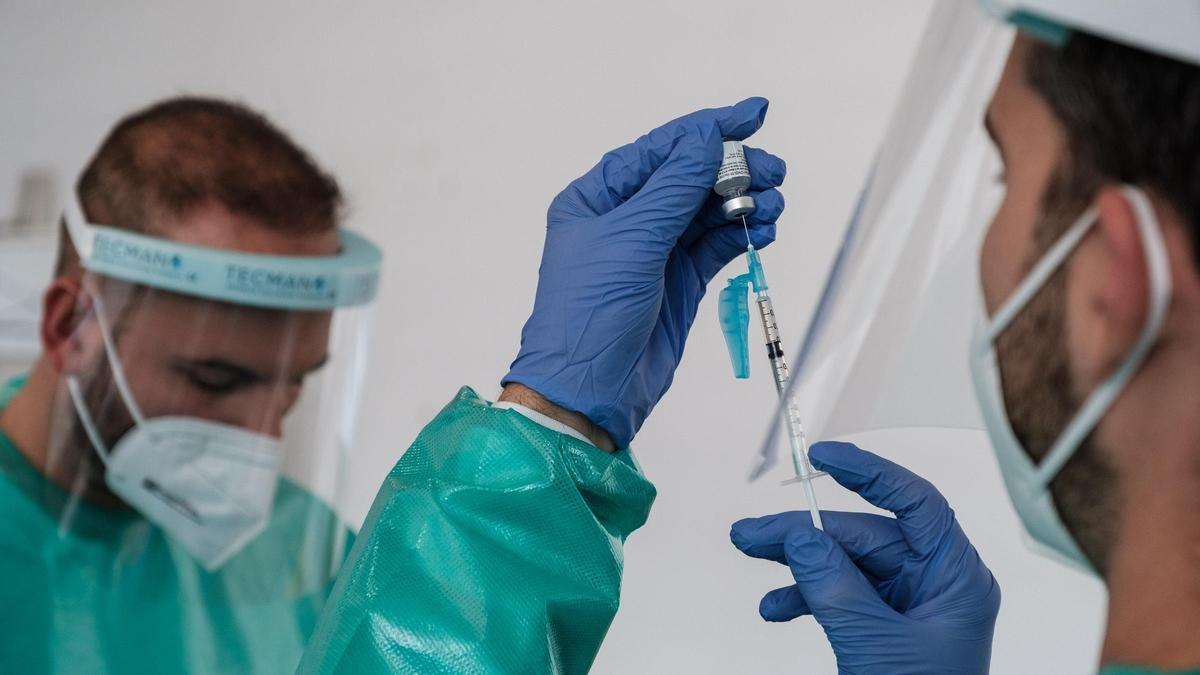 Vacunación del covid en Ibiza.