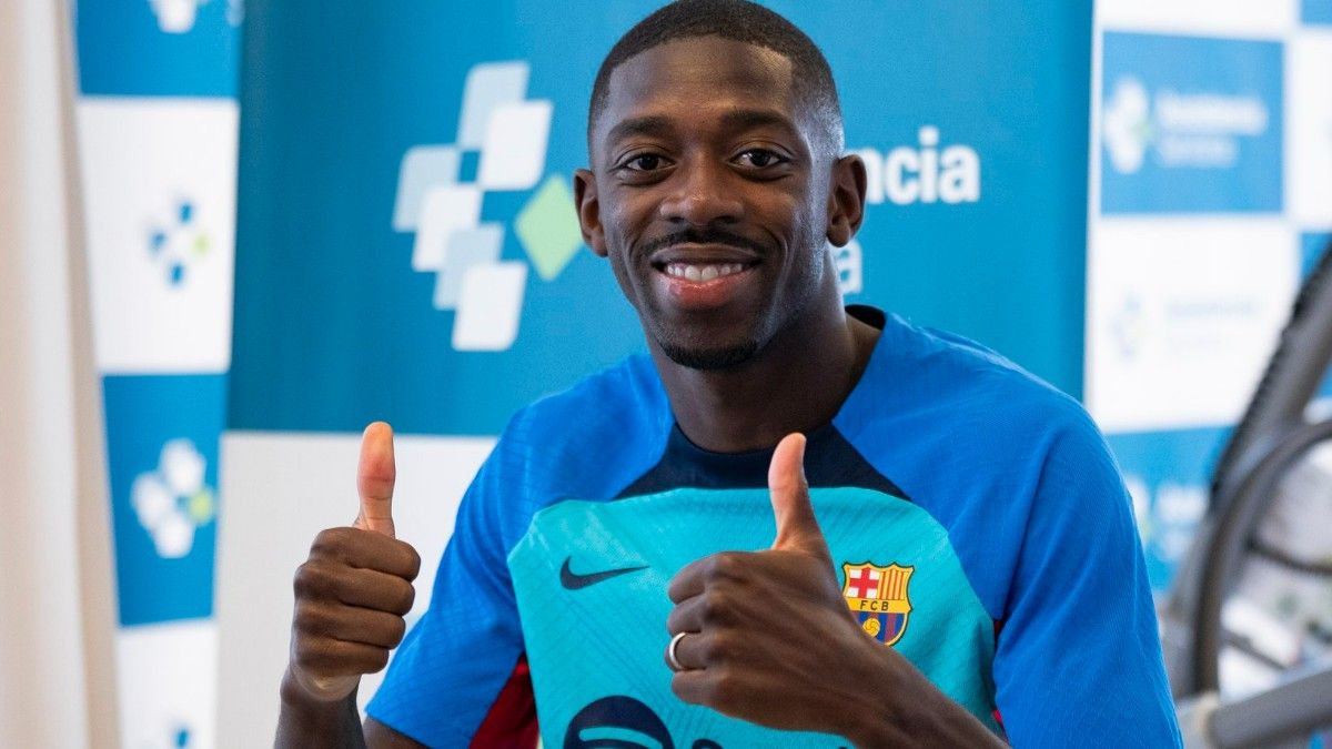 Dembélé pasa revisión médica antes de firmar por el Barça hasta 2024.