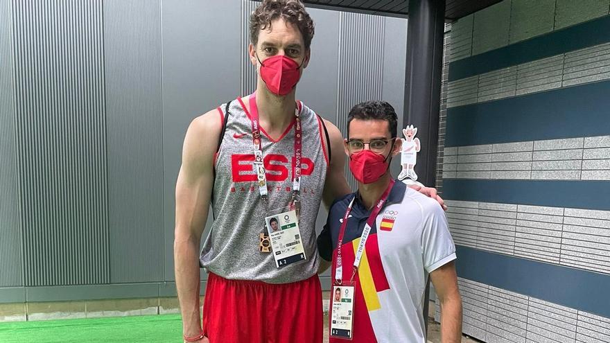 Pau Gasol y Álvaro Martín.