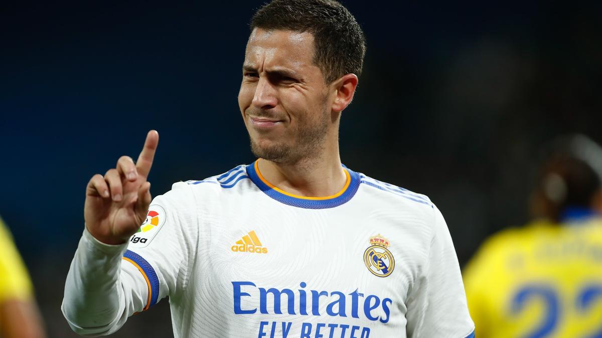 Hazard, descontento en un partido del Real Madrid