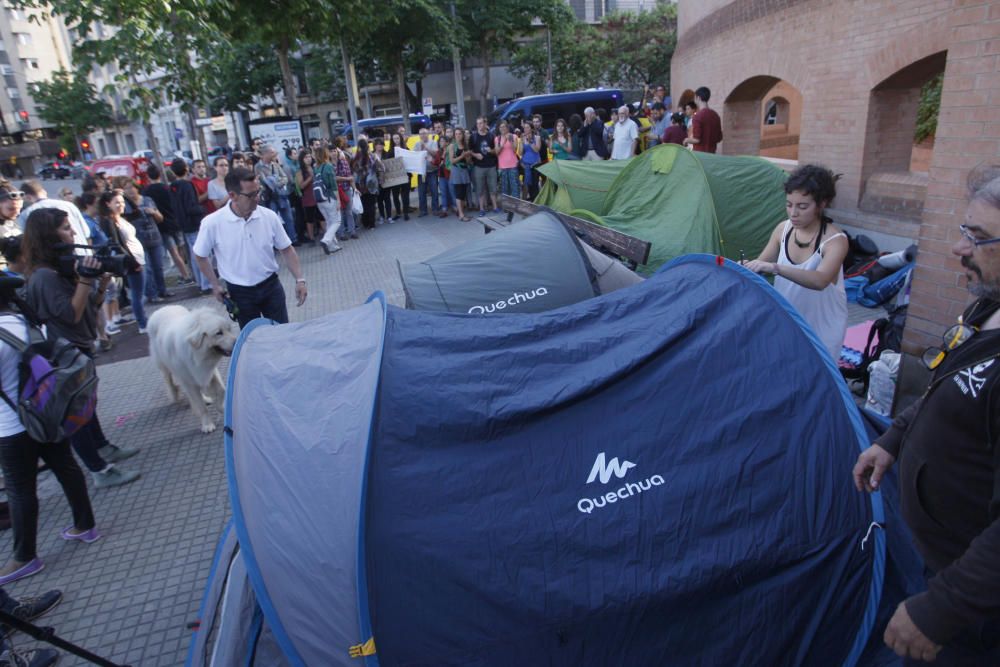 Acampada pel desallotjament d''Idomeni