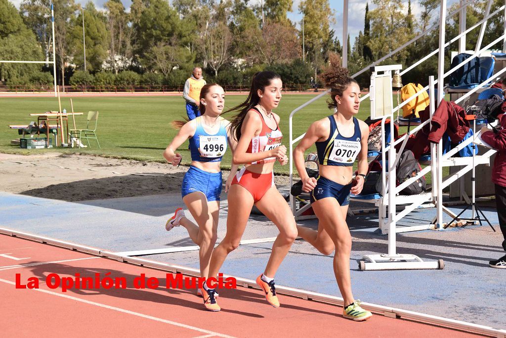 Regional absoluto y sub-23 de atletismo en Lorca (I)