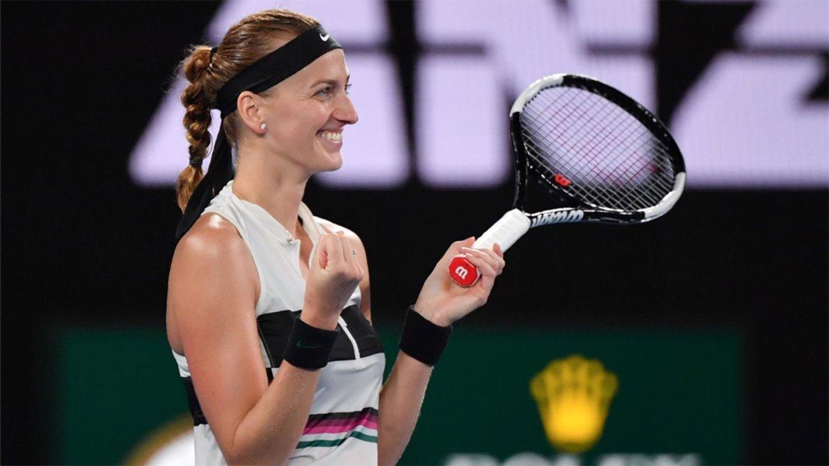 Kvitova, tras ganar su último punto