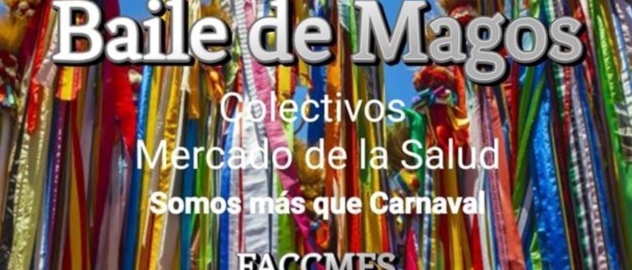 Detalle del cartel con el que la federación de grupos de La Salud promociona su baile alternativo.