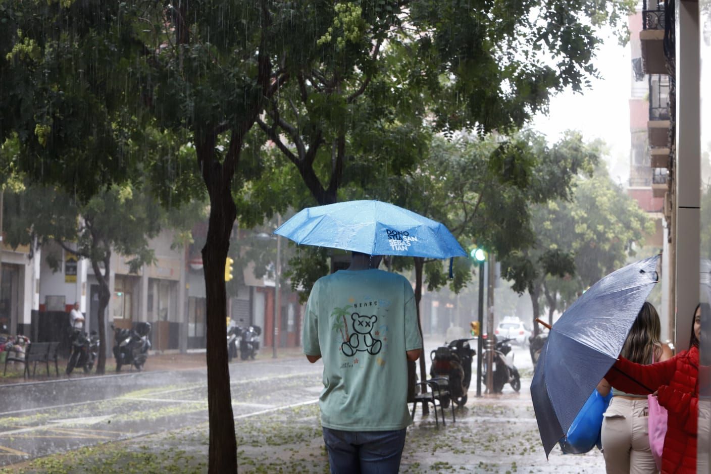 EN IMÁGENES | Intensa lluvia y granizada en Zaragoza