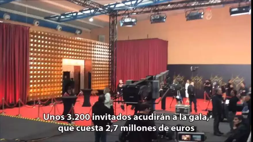 Preparativos para la gala de los Goya