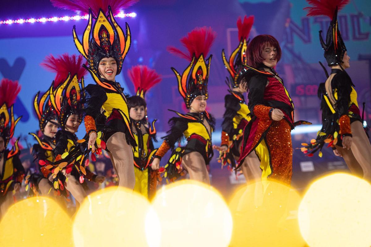 Edición anterior del Concurso de comparsas del Carnaval de Santa Cruz de Tenerife.