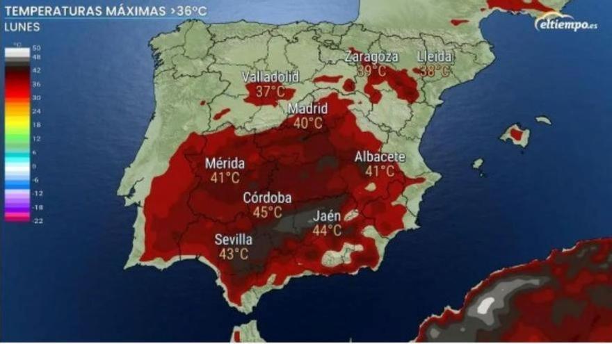 Extremadura se convierte en un horno con temperaturas superiores a los 42 grados