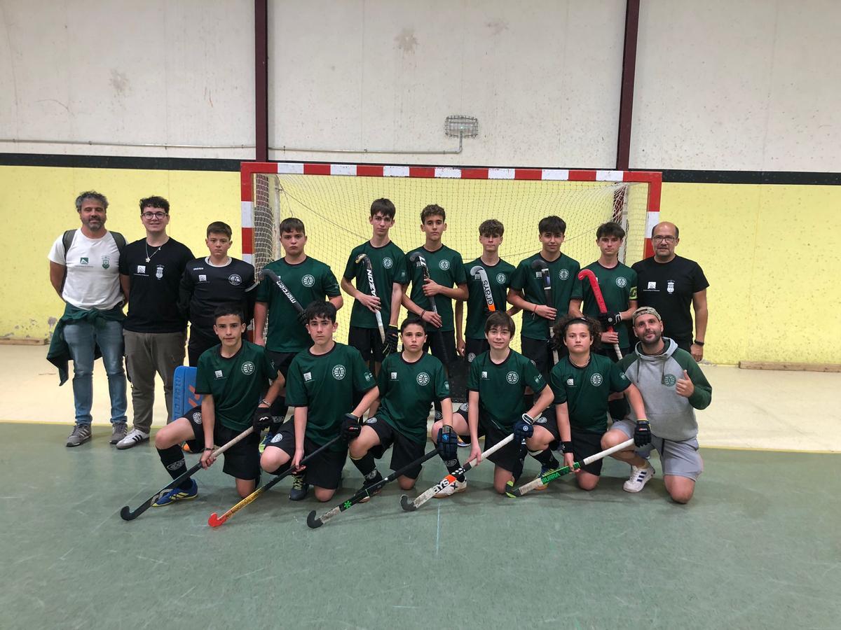Equipo Infantil Masculino, clasificado para disputar el Campeonato de España de Hockey Sala, mayo 2024.
