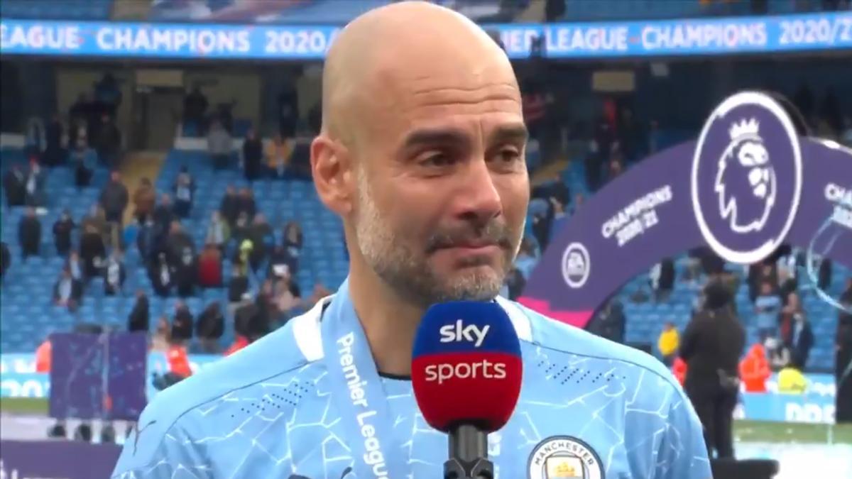 El lado más humano de Guardiola: Pep se emocionó al hablar de Kun Agüero