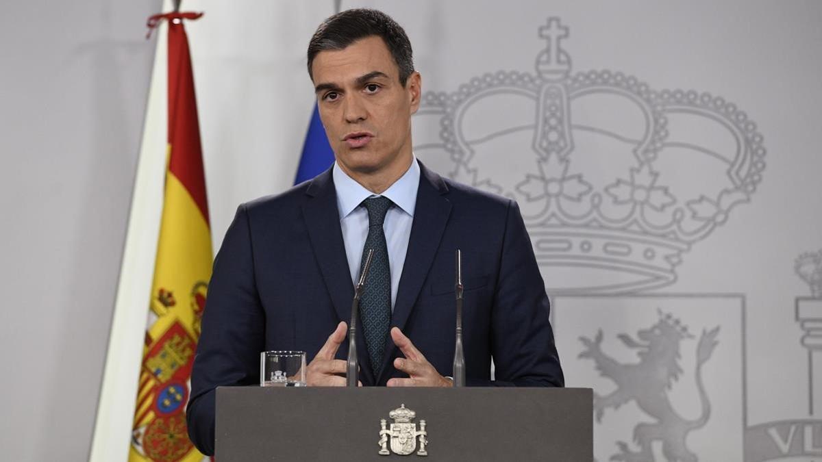 Pedro Sánchez comparece para dar un ultimátim a Nicolás Maduro.