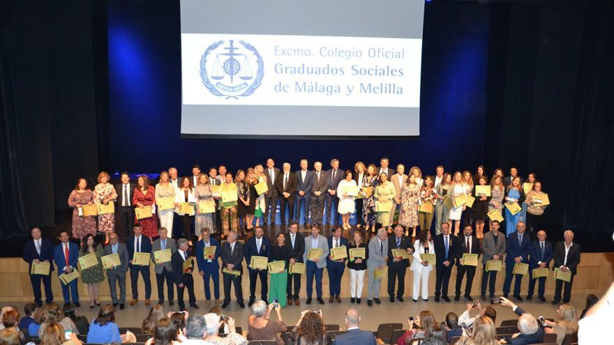 Graduados sociales de Málaga y Melilla reciben las Medallas al Mérito Colegial