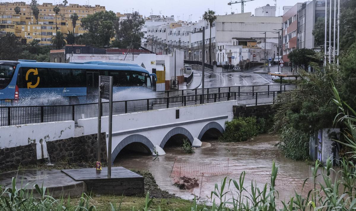 Efecto de la tormenta Therese norte de Gran Canaria