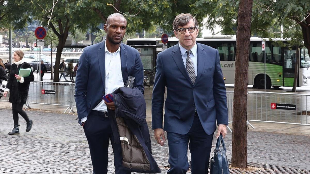 Éric Abidal llega a los juzgados para declarar en el caso del transplante de hígado