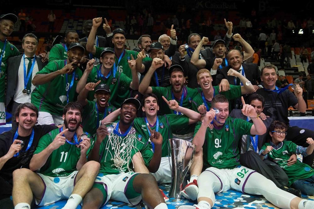 El Unicaja, campeón de la EuroCup tras vencer al Valencia