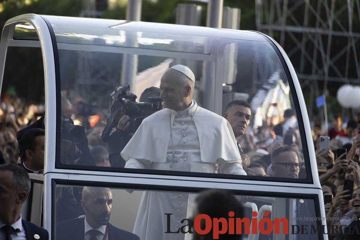 Murcianos presentes en la visita del Papa León XIV