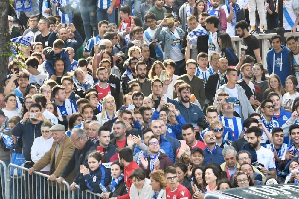 Así fue el recibimiento al Dépor en Riazor