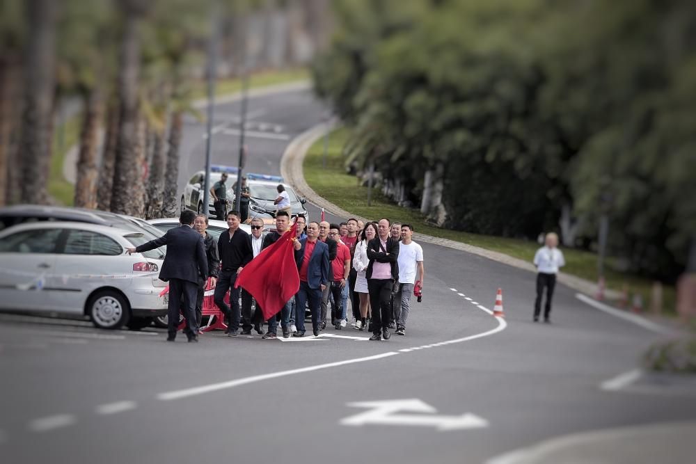 Visita del presidente de China a Tenerife.