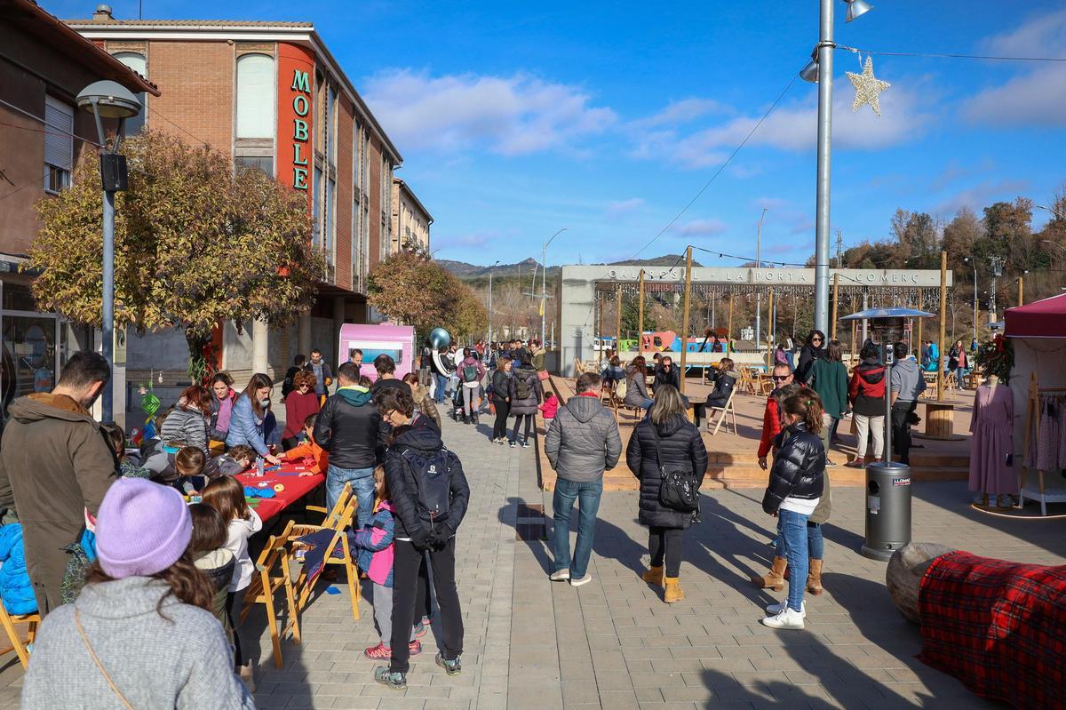 Tallers infantils al Mercat de Nadal de l'any passat