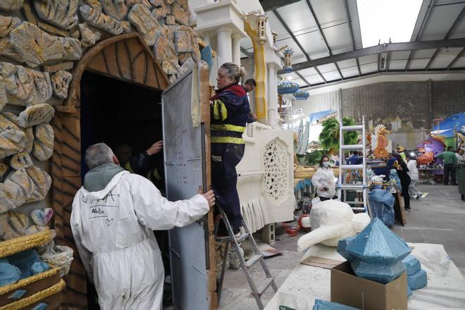 EN IMÁGENES: El jurado del Descenso de Galiana visita las naves del Antroxu