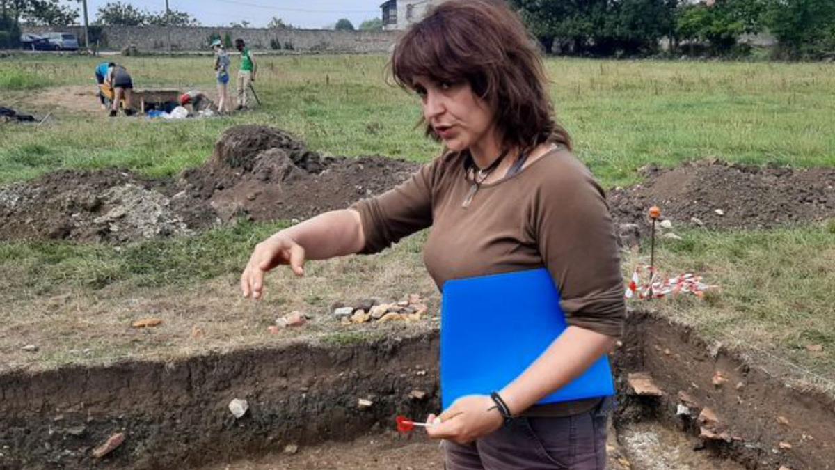 Esperanza Martín, ayer, en la excavación. | L. Palacios